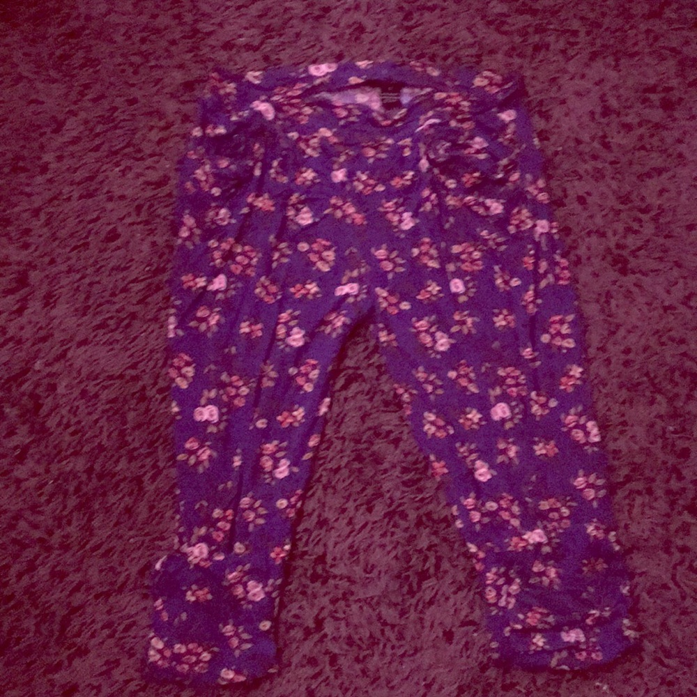 Floral jogger leggings